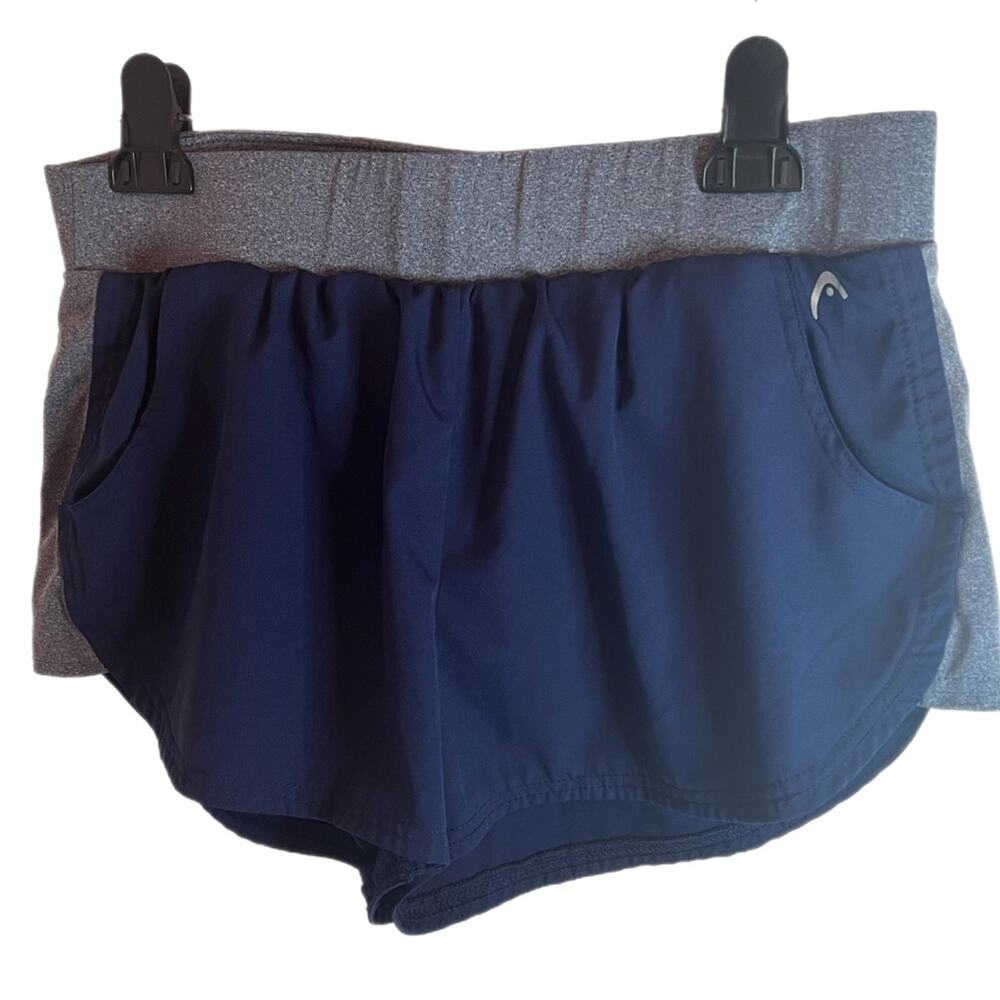 HEAD Dark Blue Athletic Workout Exercise Shorts Size Medium.